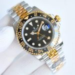 C Factory Knock Off Rolexes EA1 904L Steel Black 40MM Watch